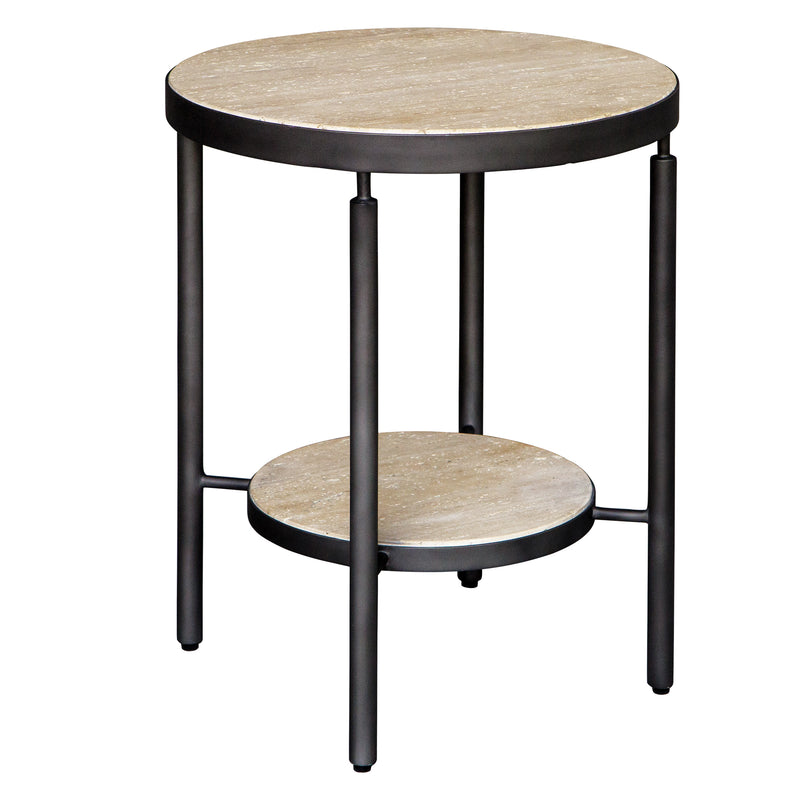 Accent Table Dauntless Travertine Side Table 