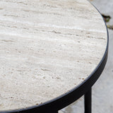 Accent Table Dauntless Travertine Side Table 