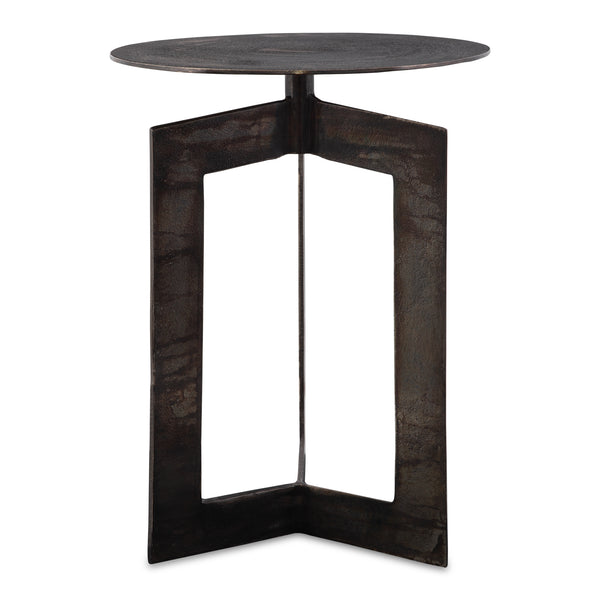 Accent Table Deltoid Gunmetal Accent Table 