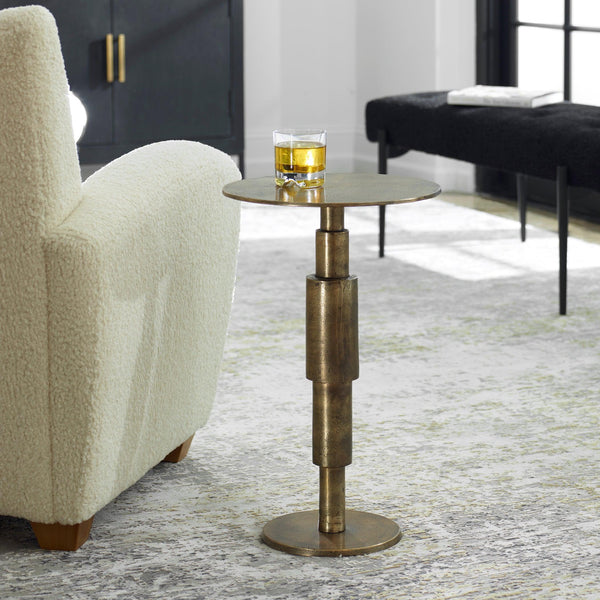 Accent Table Descend Gold Accent Table 