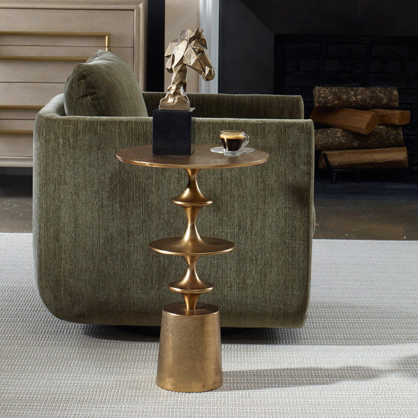 Accent Table Flight Brass Accent Table 