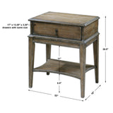 Accent Table Hanford Weathered Side Table 