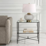 Accent Table Henzler Mirrored Steel Lamp Table 