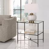 Accent Table Henzler Mirrored Steel Lamp Table 
