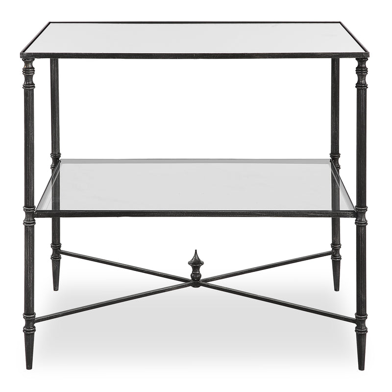 Accent Table Henzler Mirrored Steel Lamp Table 