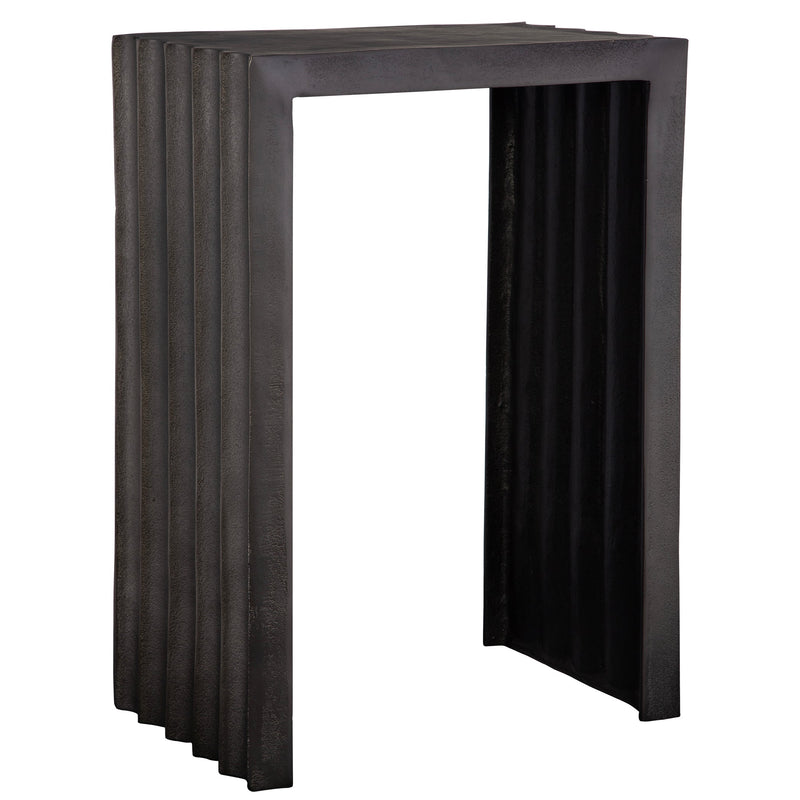 Accent Table In The Groove Aluminum Accent Table 