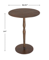 Accent Table Industria Copper Bronze Accent Table 