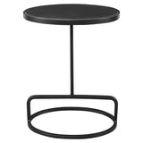 Accent Table Jessenia Black Marble Accent Table 