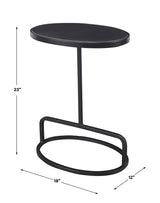 Accent Table Jessenia Black Marble Accent Table 