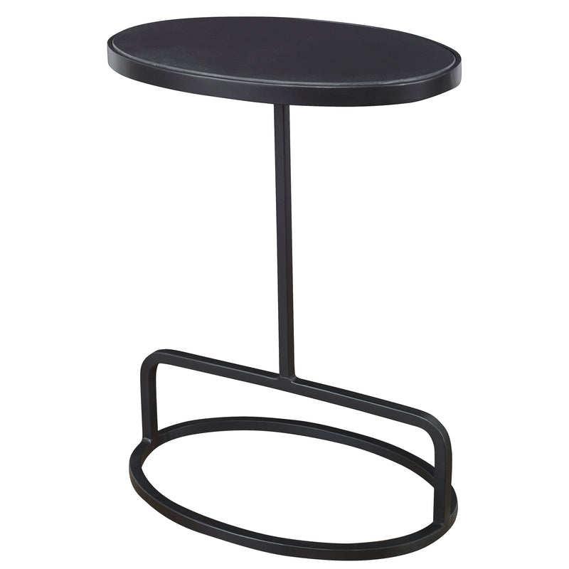 Accent Table Jessenia Black Marble Accent Table 
