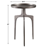 Accent Table Kenna Nickel Accent Table 