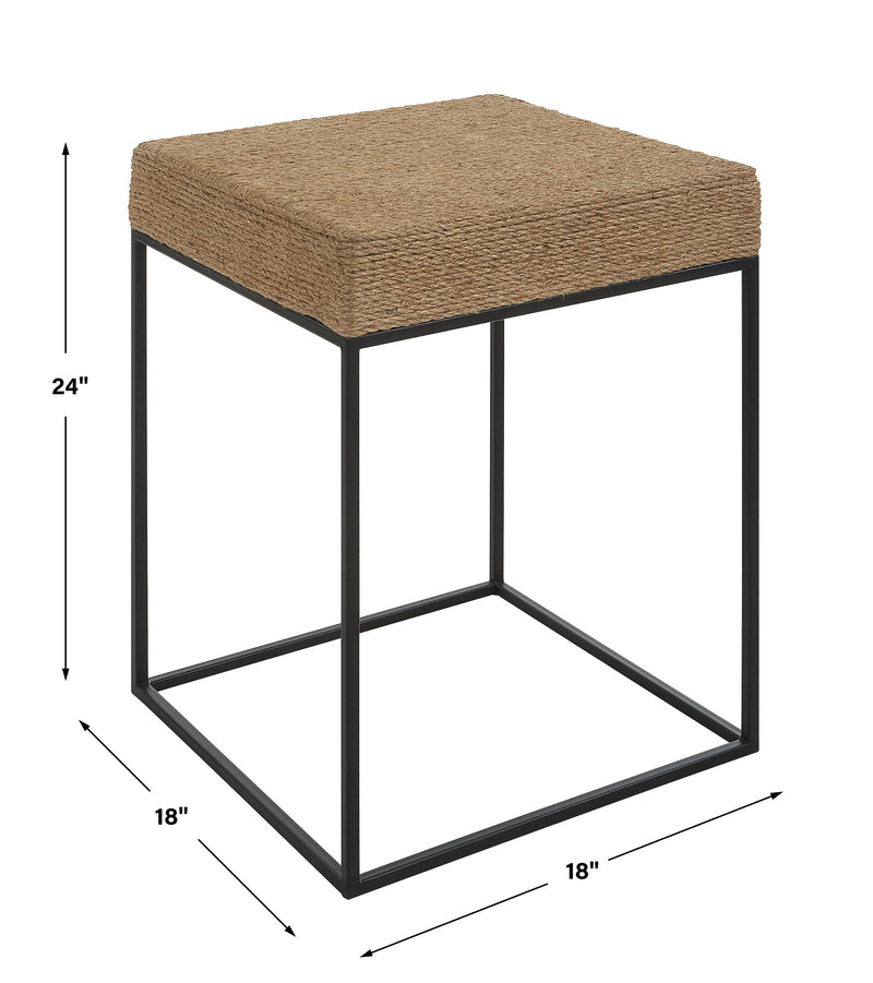 Accent Table Laramie Rustic Rope Accent Table 