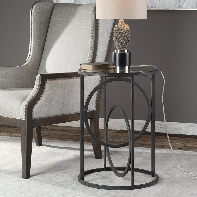 Accent Table Lucien Iron Accent Table 