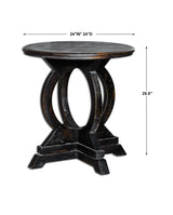 Accent Table Maiva Black Side Table 