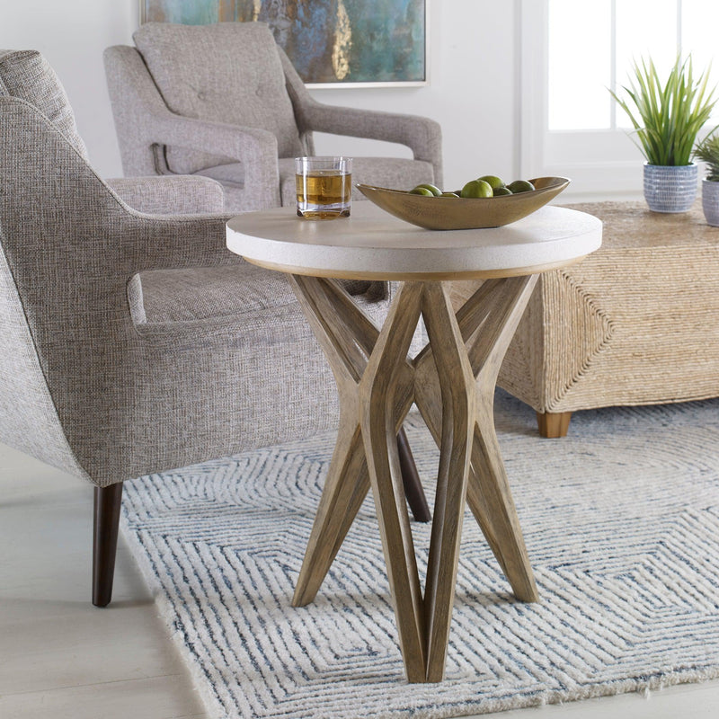 Accent Table Marnie Limestone Side Table 