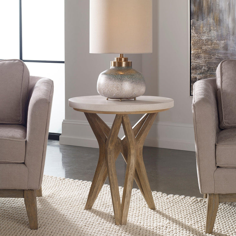 Accent Table Marnie Limestone Side Table 