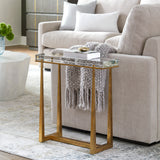 Accent Table Midas Thick Crystal Accent Table 
