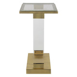 Accent Table Muse Seeded Glass Accent Table 