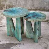 Accent Table Nadette Blue Nesting Tables, S/2 