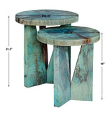 Accent Table Nadette Blue Nesting Tables, S/2 