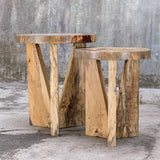 Accent Table Nadette Natural Nesting Tables, S/2 