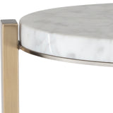 Accent Table Pietra Carrara Marble Drink Table 