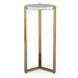 Accent Table Pietra Carrara Marble Drink Table 