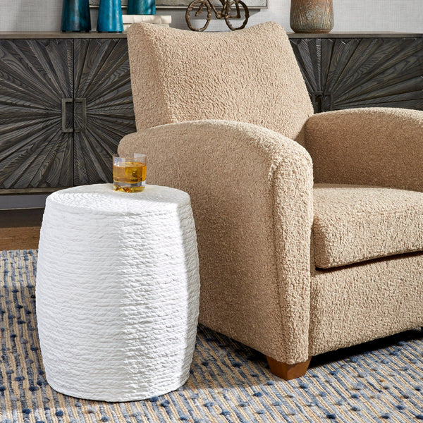 Accent Table Resort White Accent Stool 