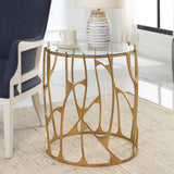 Accent Table Ritual Round Gold Side Table 