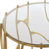 Accent Table Ritual Round Gold Side Table 