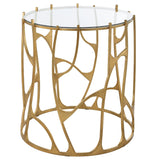 Accent Table Ritual Round Gold Side Table 