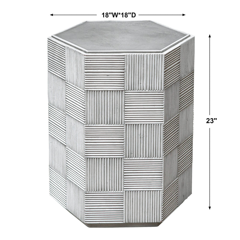 Accent Table Silo Hexagonal Accent Table 