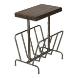 Accent Table Sonora Industrial Magazine Accent Table 