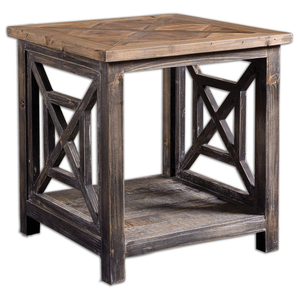 Accent Table Spiro Reclaimed Wood End Table 