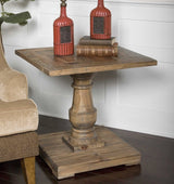 Accent Table Stratford Pedestal End Table 