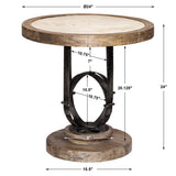 Accent Table Sydney Light Oak Side Table 