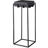 Accent Table Telone Black Small Pedestal 
