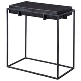 Accent Table Telone Modern Black Side Table 