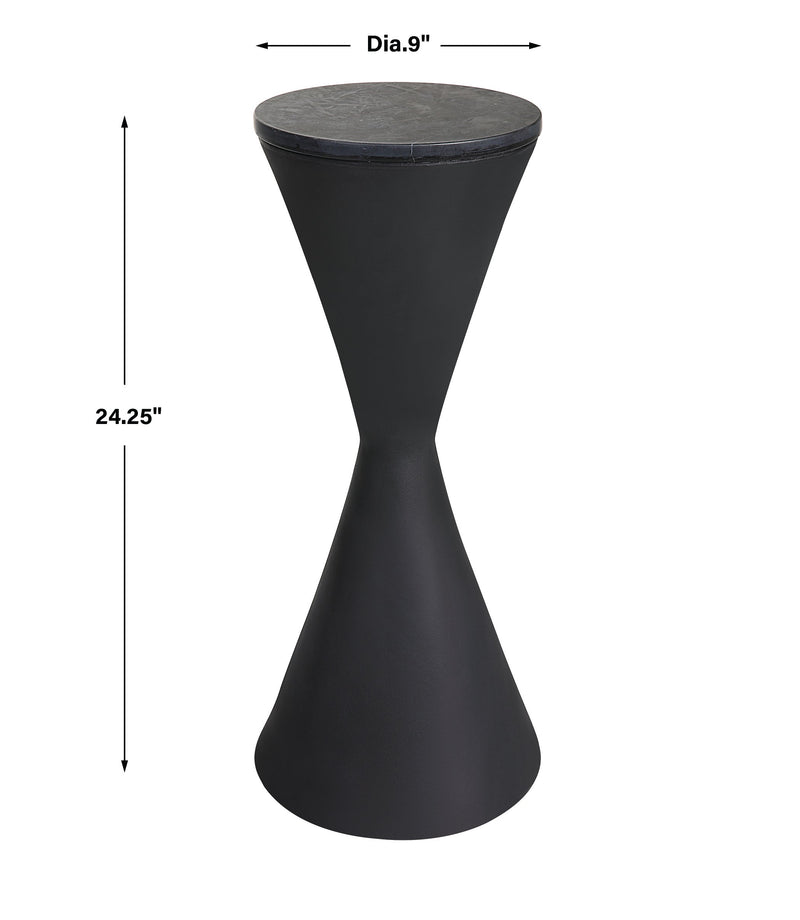 Accent Table Time's Up Hourglass Shaped Drink Table 