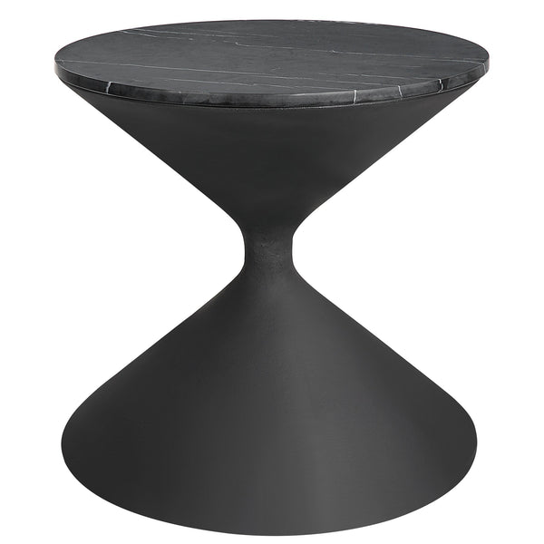 Accent Table Time's Up Hourglass Shaped Side Table 