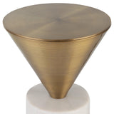 Accent Table Top Hat Brass Drink Table 
