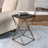 Accent Table Uberto Caged Frame Accent Table 
