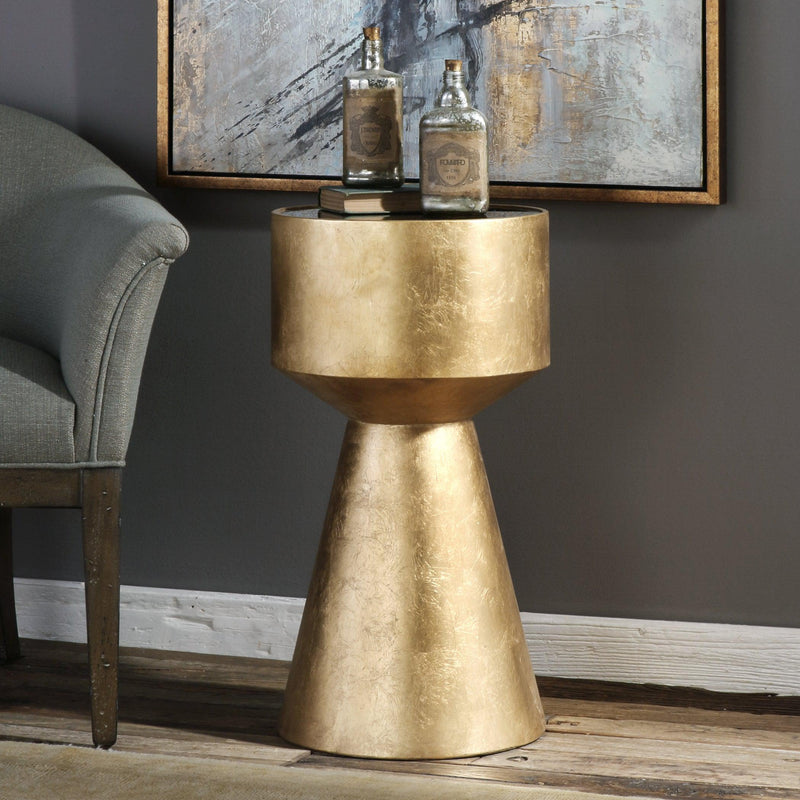 Accent Table Veira Gold Accent Table 