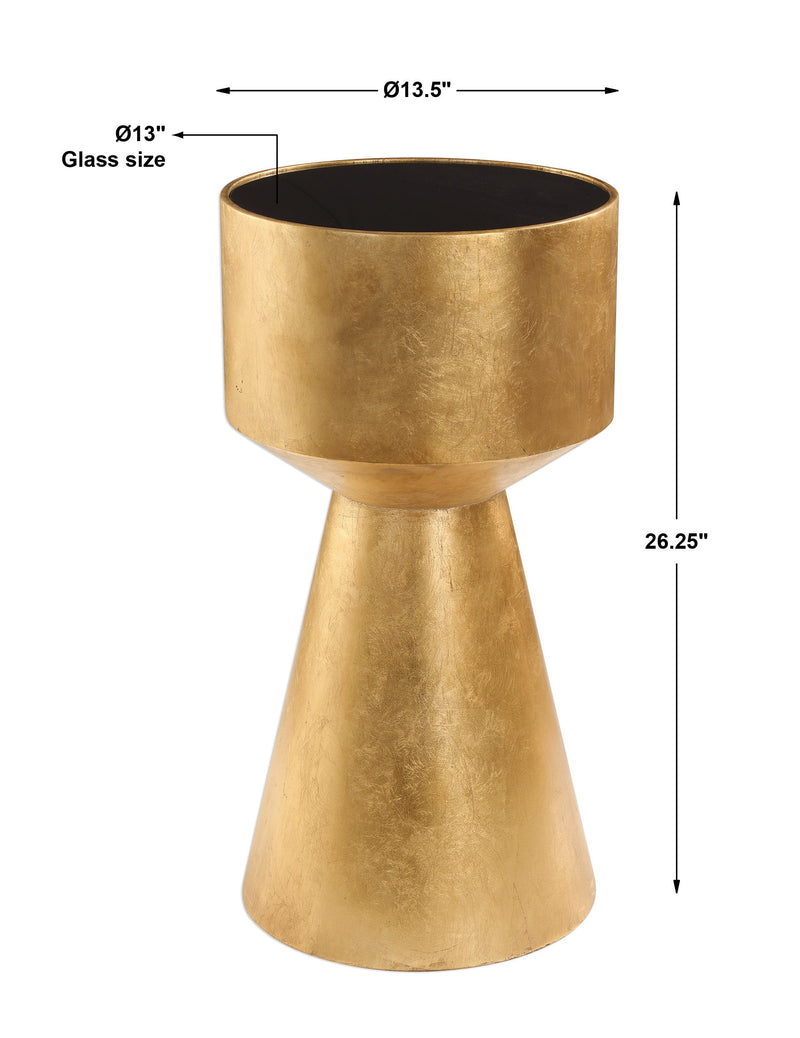 Accent Table Veira Gold Accent Table 