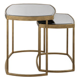 Accent Table Vista Gold Nesting Tables // Set Of 2 