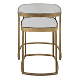 Accent Table Vista Gold Nesting Tables // Set Of 2 