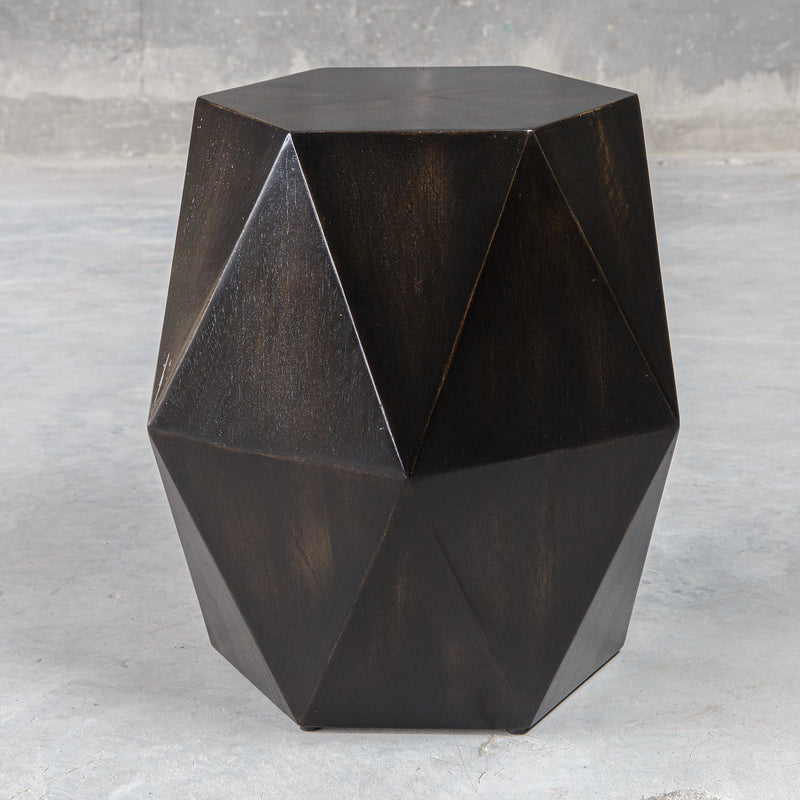 Accent Table Volker Black Geometric Accent Table 