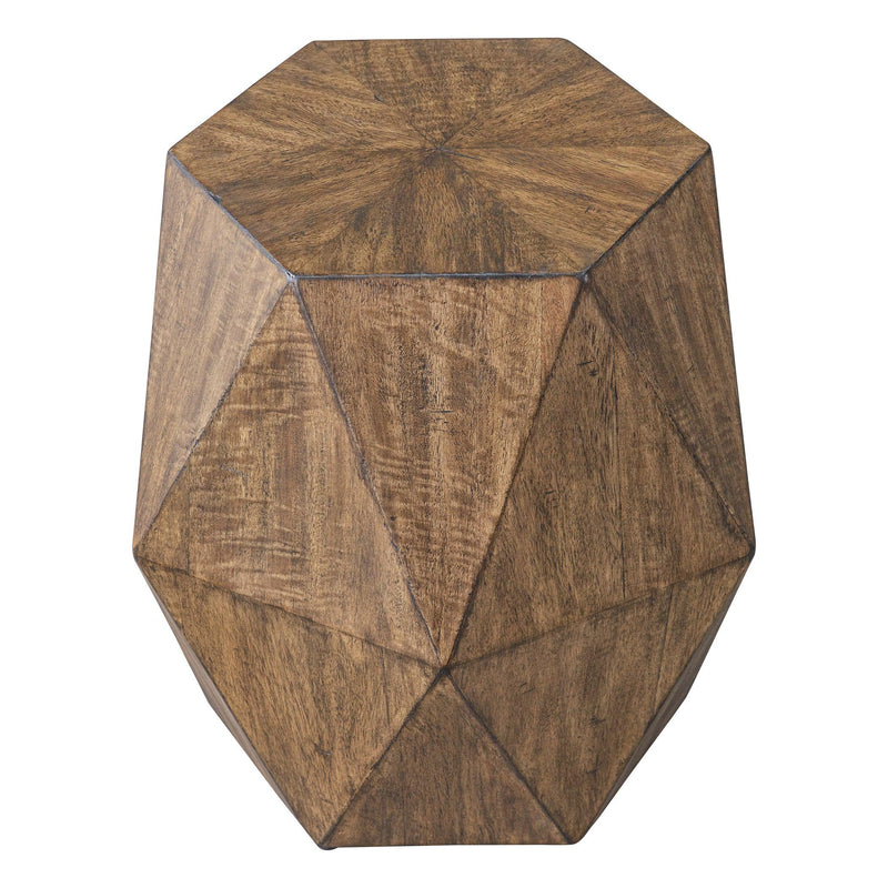 Accent Table Volker Honey Geometric Accent Table 