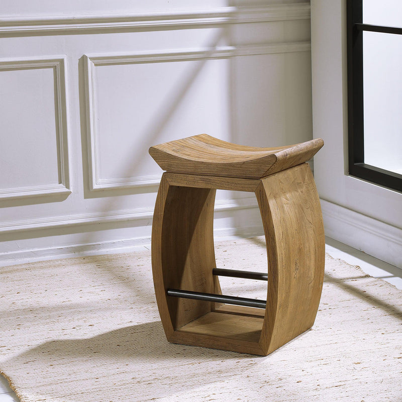 Bar & Counter Stools Connor Modern Wood Counter Stool 