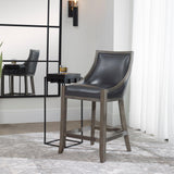 Bar & Counter Stools Elowen Leather Counter Stool 